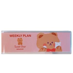 Wholesale Cartoon Bear Week Plan Lovely Portable Mini Pocket Book Korean Ins Style Student Notepad from china suppliers