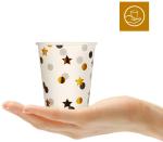 SGS Gold Dot Theme Party Decoration Compostable Disposable Dishware