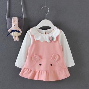 Wholesale 110CM 17KG Toddlers Matching Vest And Skirt White Long Sleeve Shirt Outfit Sets from china suppliers