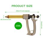 25ML Semi Automatic Livestock Syringe, 5 Gears Adjustable Continuous Repeating