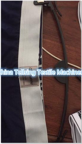 good quality tellsing brand crochet elastic tape machine for cowboy,shoe,leather