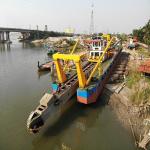 Underwater Pump Anchor Boom Cutter Suction Dredger with Booster Station 1.2m