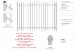 2400mm length Crimped spear metal garrison fence supplier