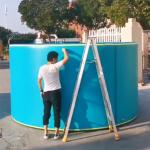 Foldable Easy Clean Drop Stitch Inflatable Swimming Pool DWF Family Swimming