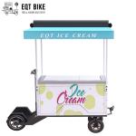 EQT Commercial Ice Cream Cart Electric Cargo Bike Scooter Freezer Tricycle for