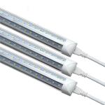 led 8 ft shop lights v shape t8 tube light 5000K 6500K Clear Fluorescent