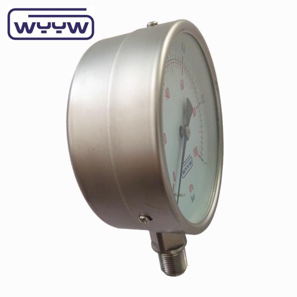 Oil Filling Unavailable To Fill Oil Stainless Steel Pressure Gauge Accuracy