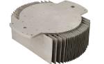 Silver Anodised Copper Pipe Heat Sink 6063 T5 Aluminum Alloy Cold Plate