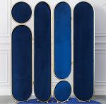 Light Luxury Mobile Folding Panel Room Divider Stainless Steel Laser Cut