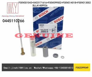 Wholesale Bosch Genuine and New Nozzle Valve Kits F00ZC99049(F00VC01043+0433171616+F00VC99002+F00VC14018+F00VC13002) for0445110266 from china suppliers