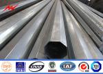 27.5m 40kn Galvanised Light Pole Transmission Tubular Steel Pole High Voltage