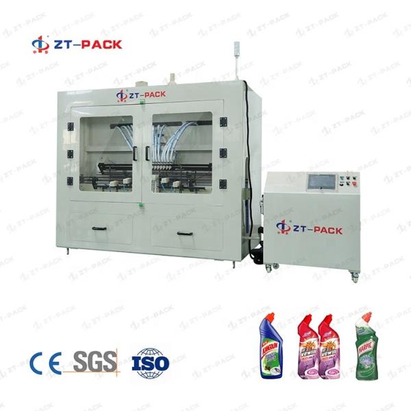 Corrosive Liquid 6 Head Liquid Filling Machine 1000-6000bph Bleach Filling