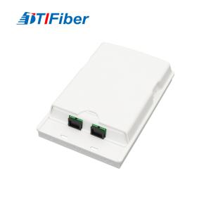 Wholesale 2 Ports SC/APC Adapter Mini Fiber Rosette Box For FTTH from china suppliers