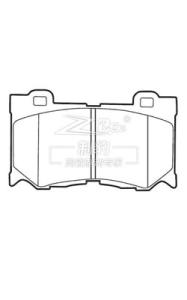 Wholesale Lexus LS460 Ceramic Brake Pad D1282 , Advics Braking System OEM 04465-0W110 from china suppliers