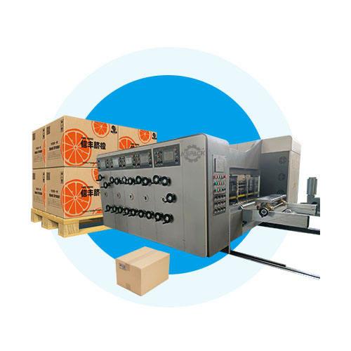 Mullticolour Printer Slotter Diecutter Carton Box Making Machine High Productivi