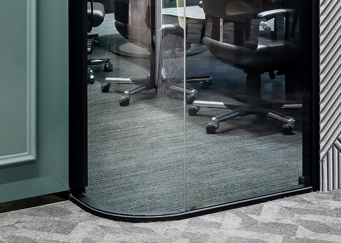 Partition Wall Glass With Door Full-height Separation Big Space Room Different Style