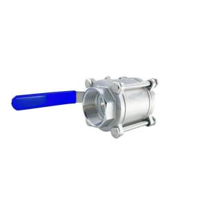 Wholesale 3 PC Stainless Steel SS316/304 CF8 CF8m Ball Valve for Water Media Industrial Usage from china suppliers