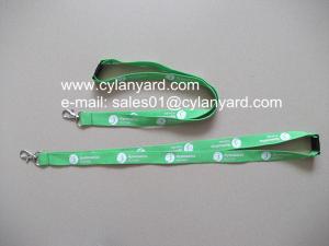 Wholesale Coloured polyester neck lanyards with printed logo, from china suppliers