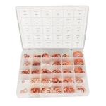 286pcs 30 Sizes Metric Copper Flat Ring Washer Gaskets Assortment Set Kit