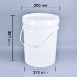 Food Grade 5 Gallon Round Plastic Pail with Handle and Lid