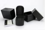High End Jewelry Wooden Box , Matte Black Single Watch Packaging Box
