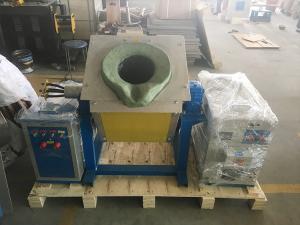Wholesale Induction Metal Heater 110kw Melting Frunace Manual Tilting For 150kg Copper from china suppliers