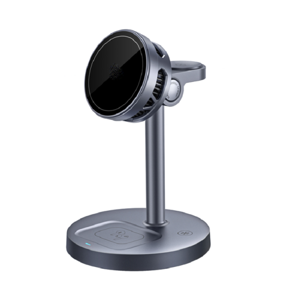 ETEK 25W Metal 3-in-1 Wireless Charger,Fast Charging for Phone (up to 25W), Watch(5W) & Earbuds(2.5W),MOQ: 1,000 units.