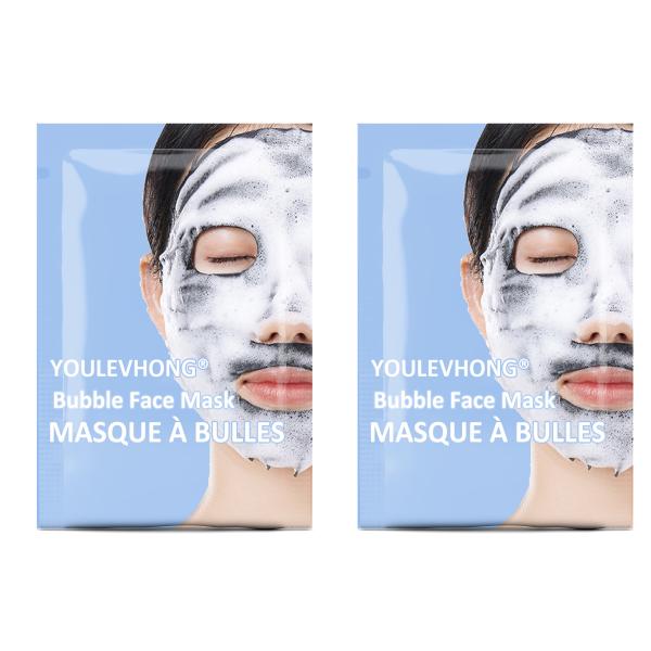 Green Tea Extract Carbonated Water Bubble Face Mask for Brightening and