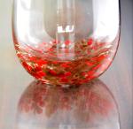Red Stars Bottomed Creative Macadam Tumbler Drinking Glasses