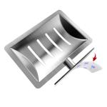 Chrome Adhesive Sove Bathroom Soap Holder Matt Stainless Steel Soap Tray