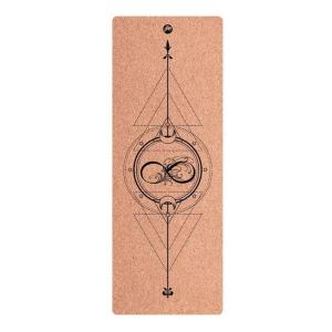Wholesale Natural Wood Color, Patterned Design Cork Yoga Mat, thermal transfer printing ECO-Friendly Yoga Mat,Gym Mat from china suppliers