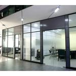 Double Tempered Single Glazed Office Glass Partition Wall For Conference Center