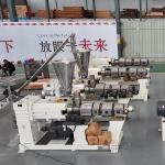HSJZ-65/132 Conical Twin Screw Extruder Machine 37kw 150-250kg/hr