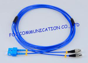 Wholesale Rugged Fiber Optic Patch Cable SC - FC G.657A Bending Insensitive Duplex from china suppliers