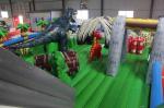 Dinosaur Themed Inflatable Fun City , Commercial Kids Inflatable Jumper