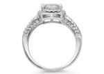 Cusion Cut 2.43ct 14K Solid Gold Jewellery , raw natural diamond engagement