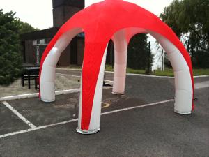 Wholesale Duarable PVC Inflatable Tent With 4 Legs , Customzied X - Pod Inflatable Spider Tent from china suppliers