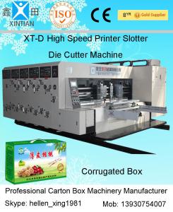 Wholesale Four Colour Flexo Printer Corrugated Carton Machinery Die - Cutter With Stacker from china suppliers