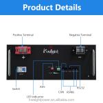 Rack-mount LiFePO4 Battery Module 51.2v 100Ah Paralleled Distributed Structure