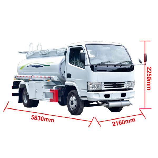 High Horsepower Latest Type Mini Truck with Custom 6000 Liters Fuel Tank in Small Size Design