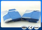 Nonwoven Disposable Surgical Gown Reinforced Blue Hospital Spunlace