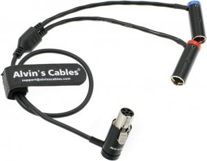 China Low Profile TA5F To Dual TA3M Audio Cable For Wisycom MCR54 LP Mini-XLR-5 Pin Female To 2 LP Mini-XLR-3 Pin Male on sale