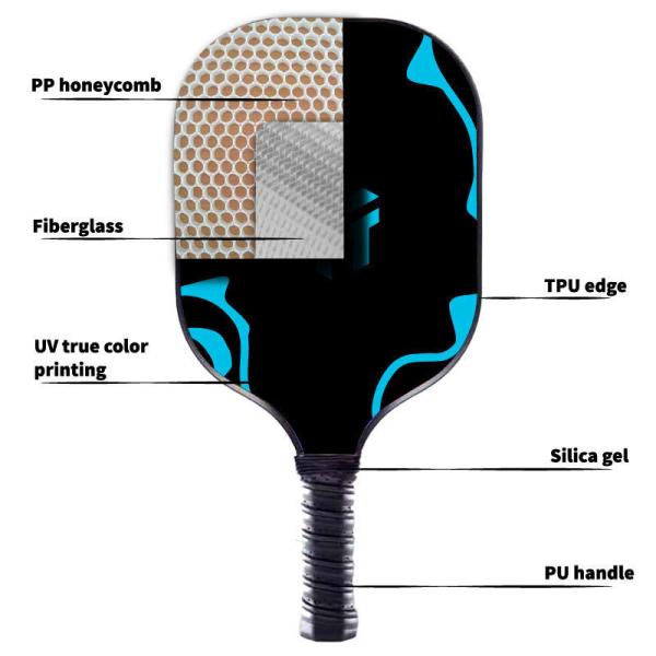 Bubble Bag Packaging Glass Fiber Pickle Racket for USAPA Standards and Outdoor
