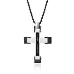 Fashion Men's Cross Design Stainless Steel Titanium Pendant Necklace Provide