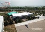 Luxury Glass Wall Flat Roof Aluminum Tents For Office 20m X 40m X 8m