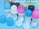 30ml 50ml 60ml White PE Plastic Deodorant Bottle Empty Refillable Roll on