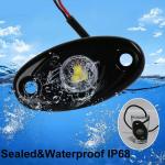 Led Rock Lights Kit 6 Pods 9W Underbody Glow Led Lights For Jeep Truck Car Off