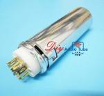 9 Pin Vacuum Tube Sockets Silver Color 70mm Shield Length For EL84 6P14 6BQ5