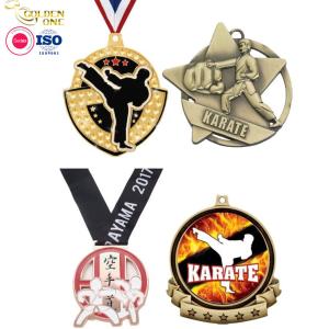 Wholesale Metal Hanging Marathon Medals Custom Printing Logo Souvenir Karate For Honor from china suppliers