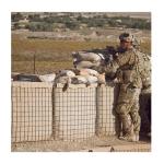 Beige Green Defense Barrier Sand Defensive Barrier Bastion Wall with Welding